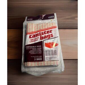 3 Pack Sears Kenmore Canister Vacuum Cleaner Bags Disposable 20-5055 New/Sealed